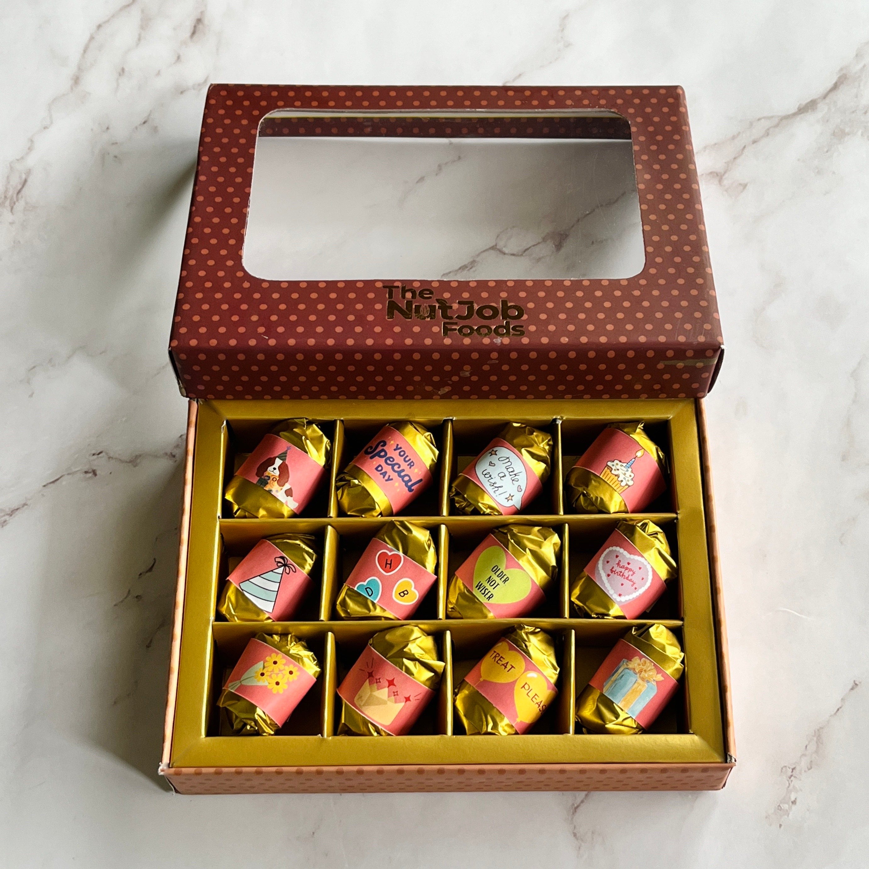 15 Piece Happy Birthday Assorted Chocolate Truffle Message Gift Box –  Chocolate Wise